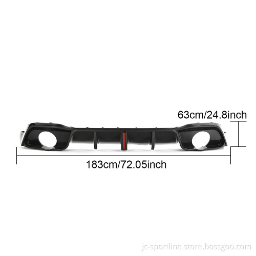 Golf8 R Carbon Fiber Rear Bumper Lip Spoiler - Volkswagen Golf MK8 GTI 2021-2022